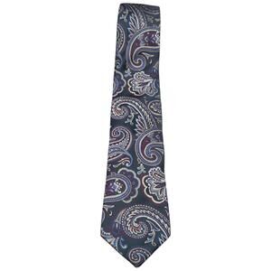 Tasso Elba Paisley Tie 58.5" x 3.25" -‎ Gray Purple Blue Design